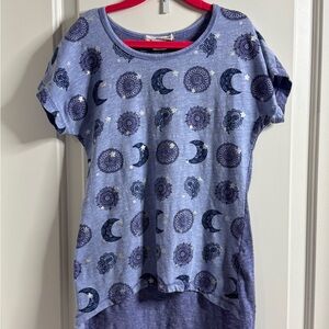 Self Esteem Blue Moon and Mandala Short Sleeve Tee